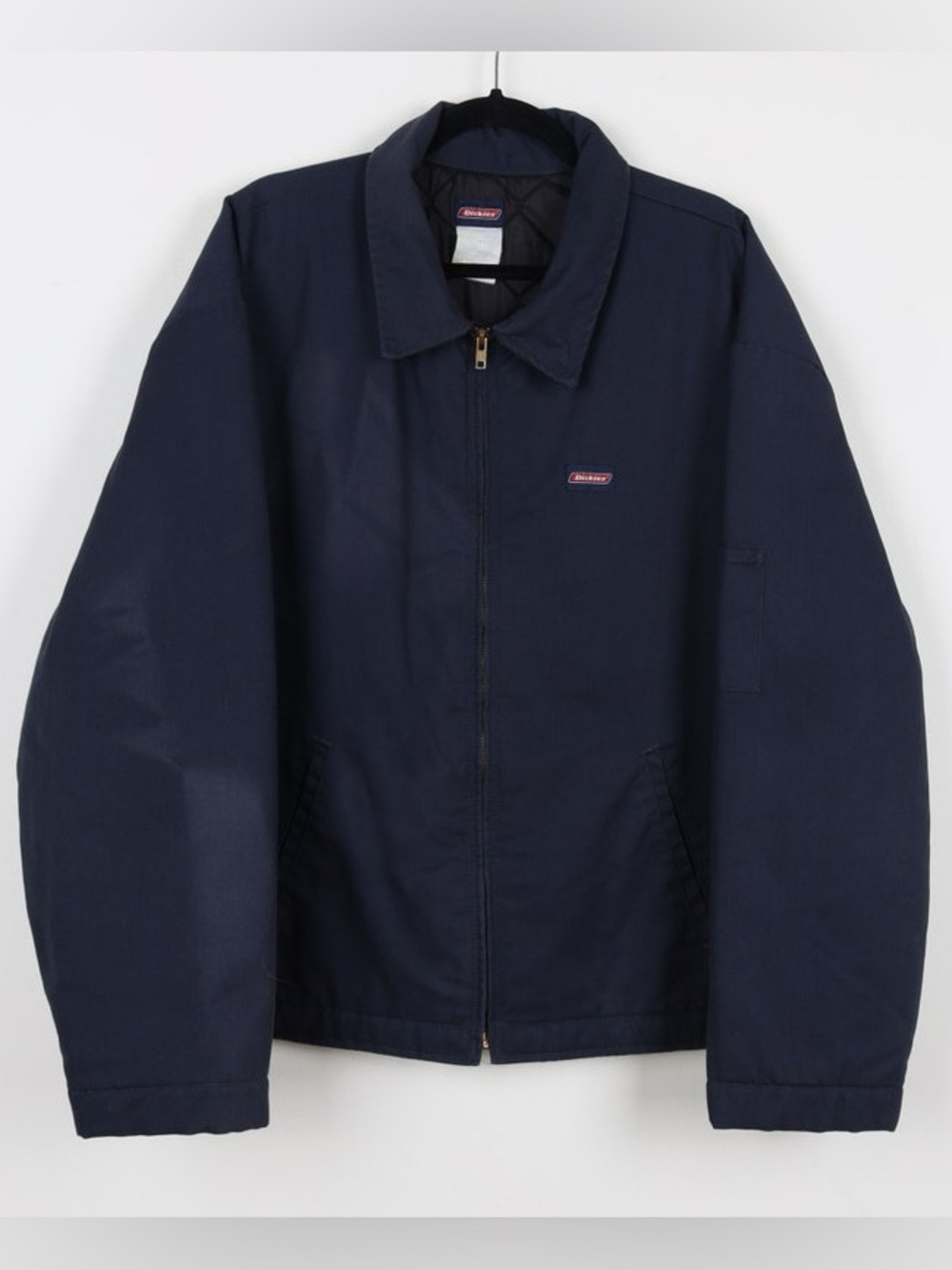Dickies Eisenhower Insulted Navy Utility Zip Jacket Streetwear Work Mechanic XL